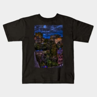 Newcastle Cityscape View From The High Level Bridge Kids T-Shirt